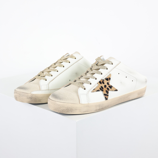 Golden G00se Super Star Sabots Pony-Hair and Leather