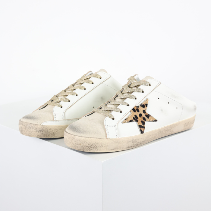 Golden G00se Super Star Sabots Pony-Hair and Leather