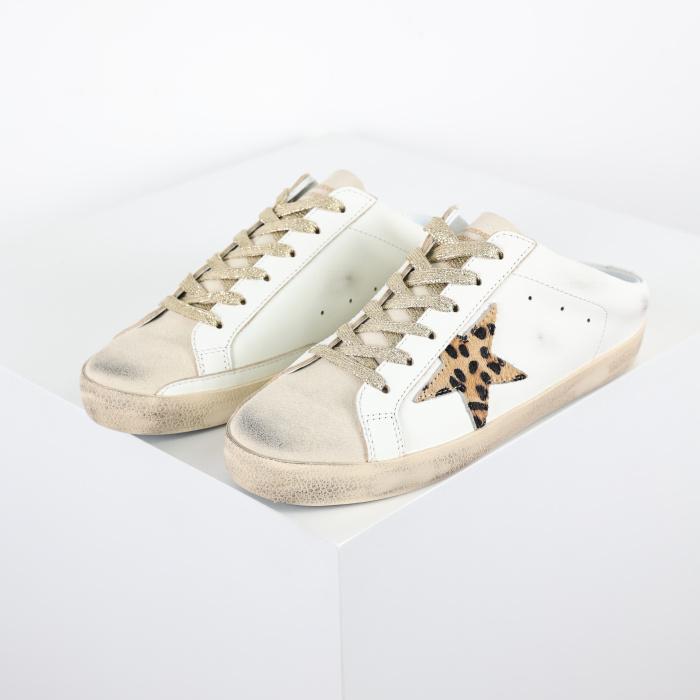 Golden G00se Super Star Sabots Pony-Hair and Leather
