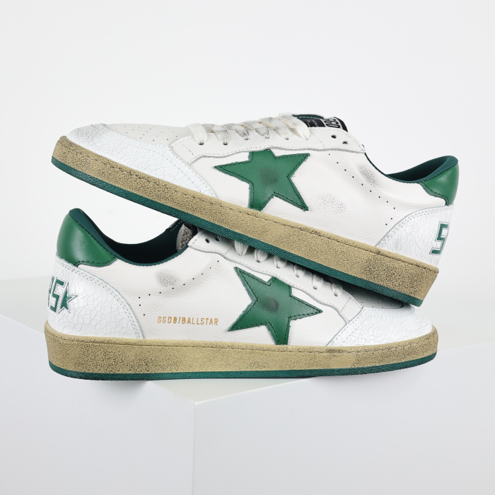 Golden G00se Ball Star White Green Star