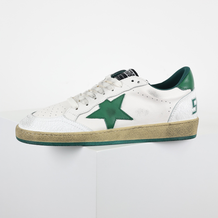 Golden G00se Ball Star White Green Star