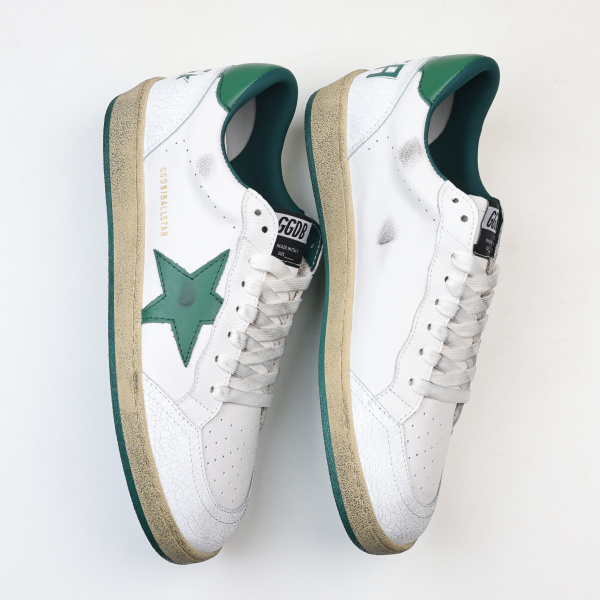 Golden G00se Ball Star White Green Star