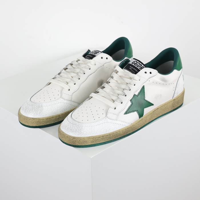 Golden G00se Ball Star White Green Star