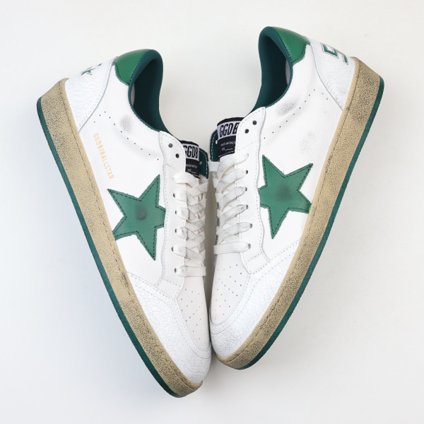 Golden G00se Ball Star White Green Star