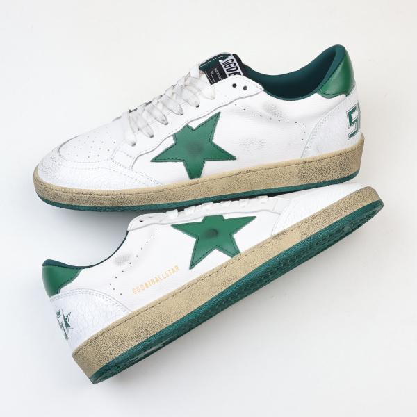 Golden G00se Ball Star White Green Star