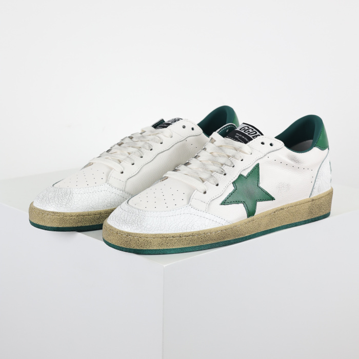 Golden G00se Ball Star White Green Star