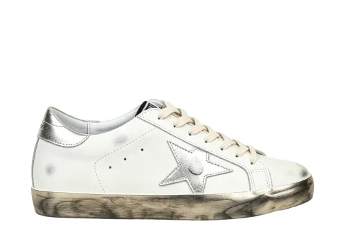 Golden G00se Super-Star Gunmetal Sole Silver Heel
