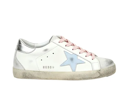 Golden Goose Super-Star White Silver Ice Blue