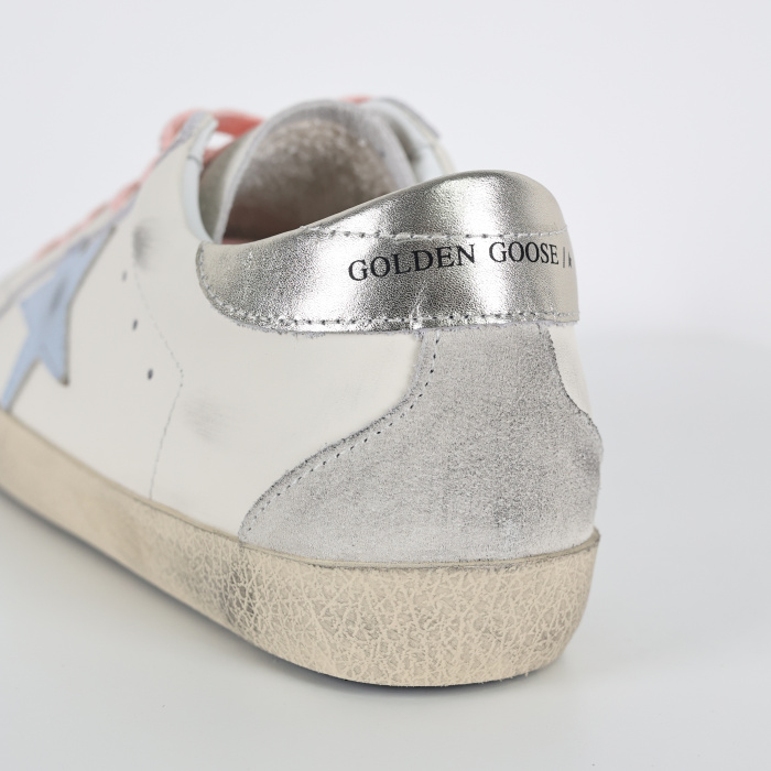 Golden Goose Super-Star White Silver Ice Blue