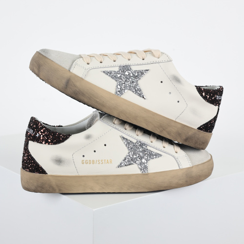 Golden G00se Super-Star White Brown Glitter