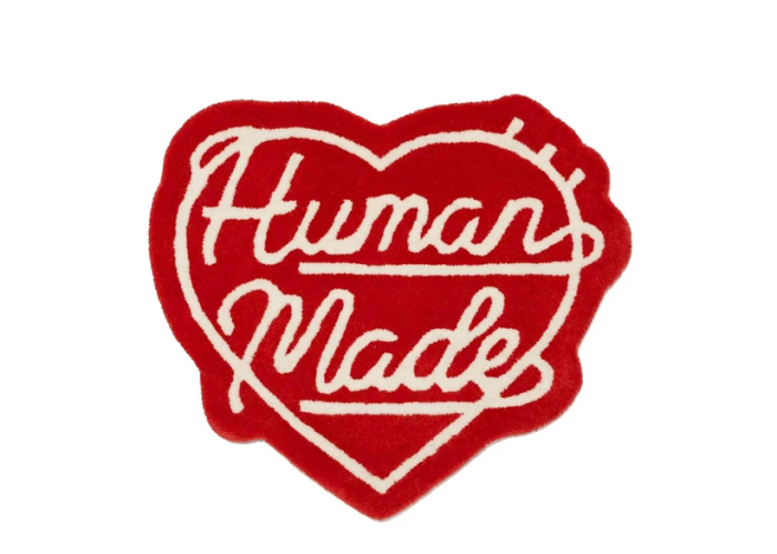 Human made Heart Rug 24s