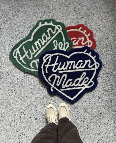 Human made Heart Rug 24s