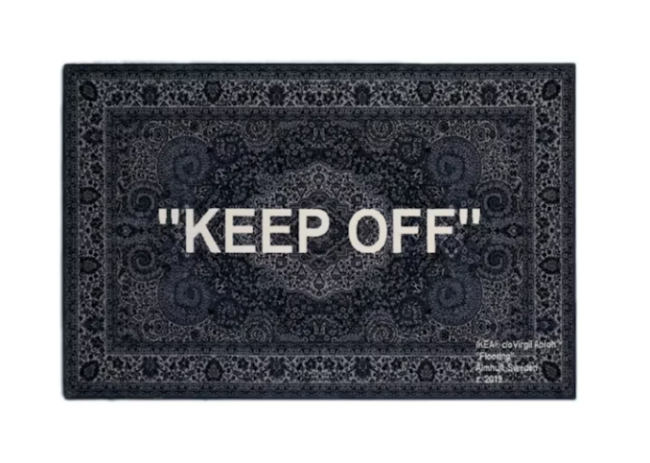 Virgil Abloh x IKEA  KEEP OFF  Rug