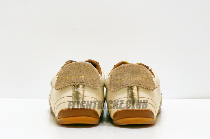 Golden G00se True-Star white nappa leather with gold star and beige suede heel tab