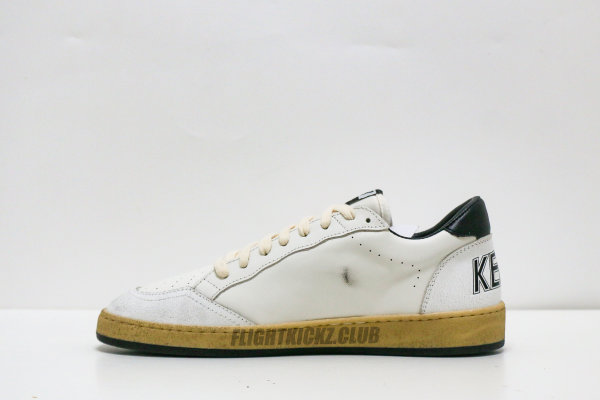 Golden Goose Ball-Star Low White Nappa Black Star