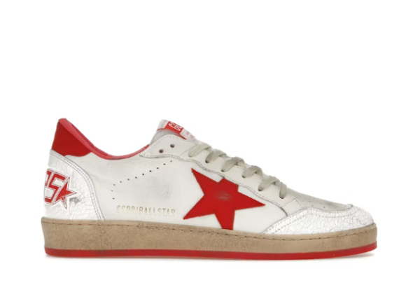 Golden G00se Ball-Star Low White Red