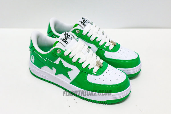 A Bathing Ape Bape Sta Low Green