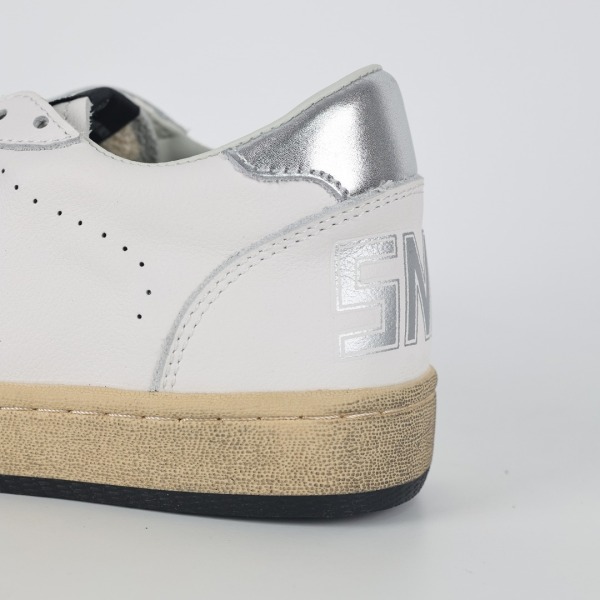 Golden G00se Ball‑Star White Grey Suede Star Silver Heel