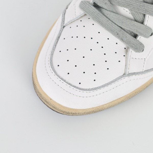 Golden G00se Ball‑Star White Grey Suede Star Silver Heel