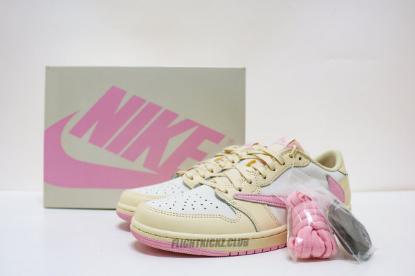 US Warehouse: Travis Scott x Air Jordan 1 Retro Low OG 'Shy Pink' ( A1)