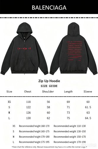 Balenciag@ 2026 Valentine Limited Distressed Zip‑Up Hoodie