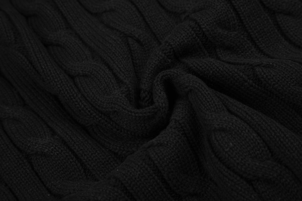 R@lph Lauren V‑Neck Cable‑Knit Preppy Style Pullover Sweater