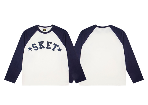 Corteiz Raglan‑Sleeve Letter‑Print Long‑Sleeve Tee