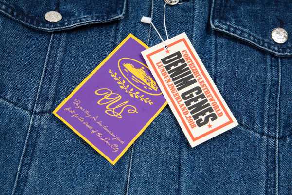 Corteiz Alcatraz Embroidered‑Logo Denim Jacket