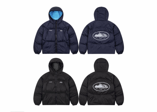 Corteiz Waterproof Zip‑Up Stand‑Collar Printed Padded Jacket #8116