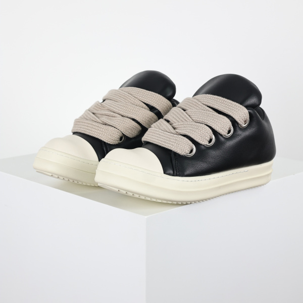 R!ck 0wens Jumbo lace-up padded Black Sneaker