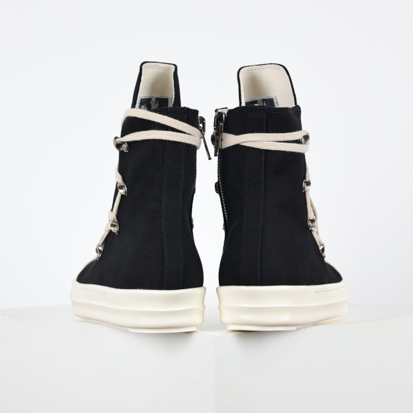 R!ck Owens DRKSHDW Strobe Cotton Denim Hexa High Black