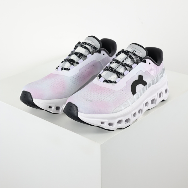 On Running Cloudmonster White/Purple