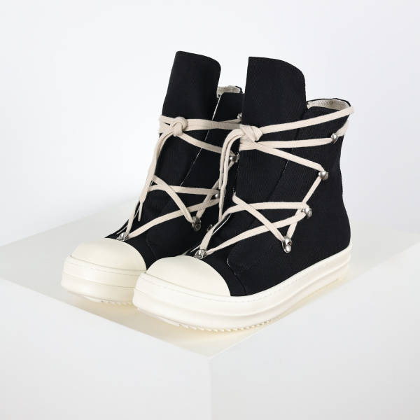 R!ck Owens DRKSHDW Strobe Cotton Denim Hexa High Black