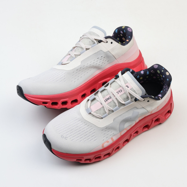On Running Cloudmonster White Red CloudTec