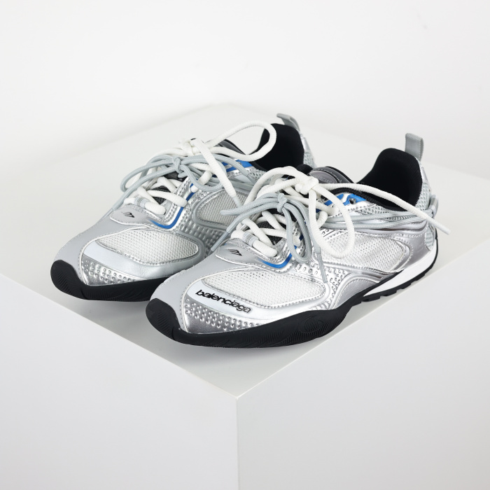 Balenciag* Radar Gradient Lines White Grey Silver