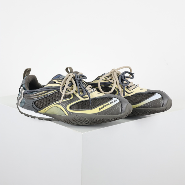 Balenciag* Radar Gradient Lines Brown Blue Yellow