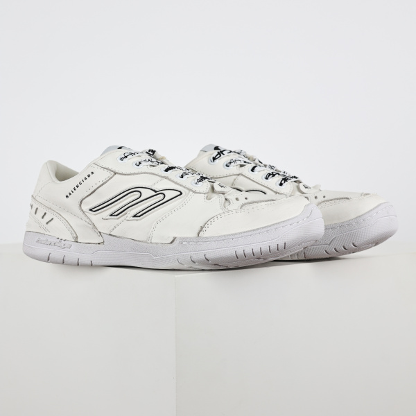 Balenciag* Hamptons Platform Sneaker White