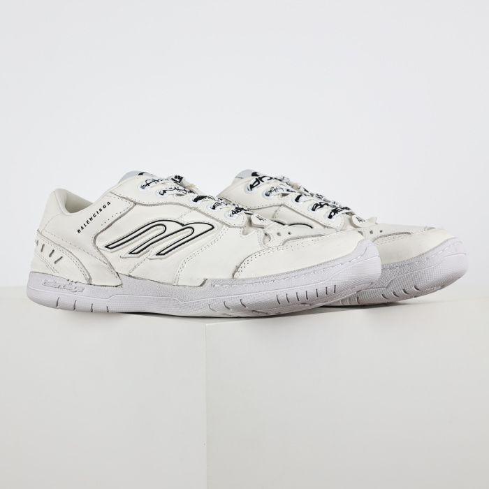Balenciag* Hamptons Platform Sneaker White
