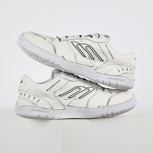 Balenciag* Hamptons Platform Sneaker White