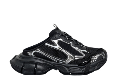 Balenciag* 3XL Mules Black White