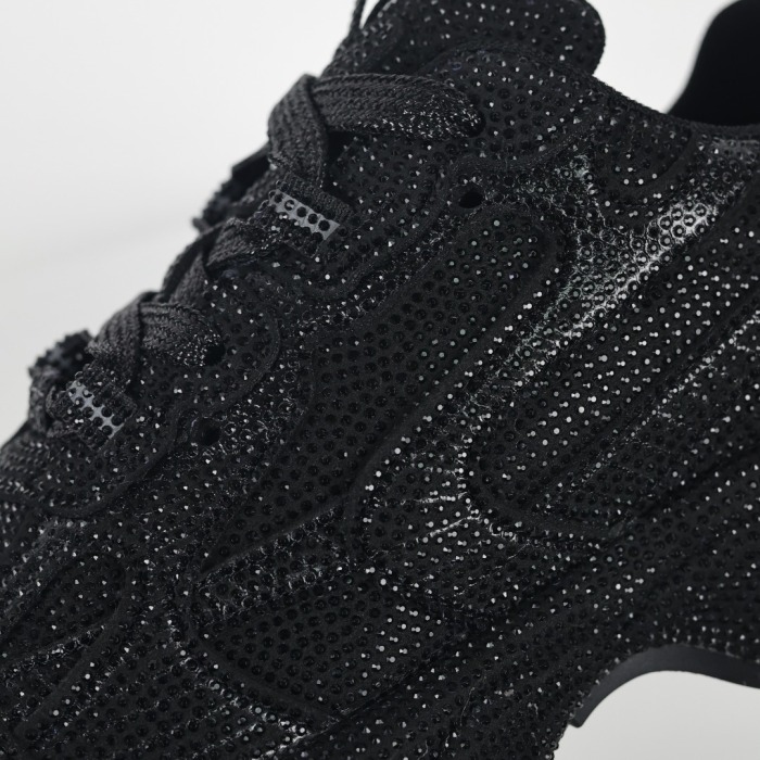 Balenciag* 3XL Rhinestone Sneakers Black
