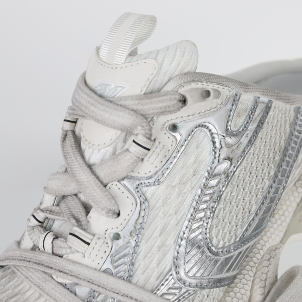 Balenciag* 3XL Mules 'Silver White'