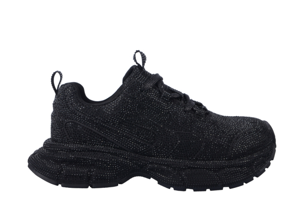 Balenciag* 3XL Rhinestone Sneakers Black