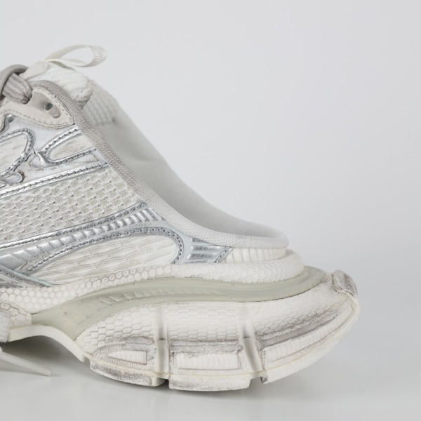 Balenciag* 3XL Mules 'Silver White'