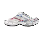 Balenciag* 3XL Mules Metallic Mesh Chunky