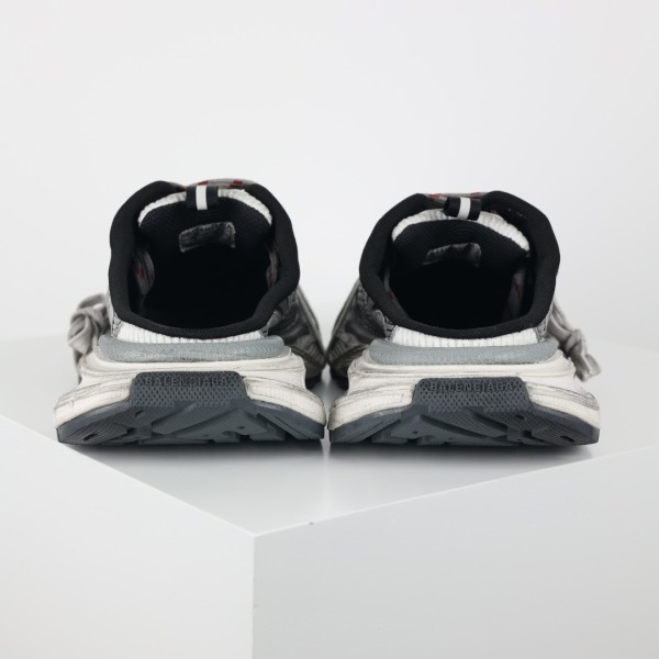 B@lenciag* Grey Silver 3XL Mules
