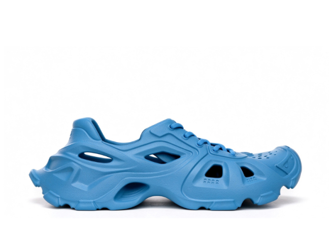 Balenciag* HD Cut-out Molded Rubber  Blue