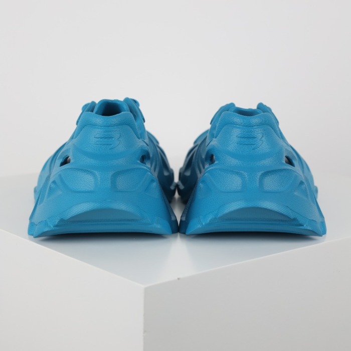 Balenciag* HD Cut-out Molded Rubber  Blue