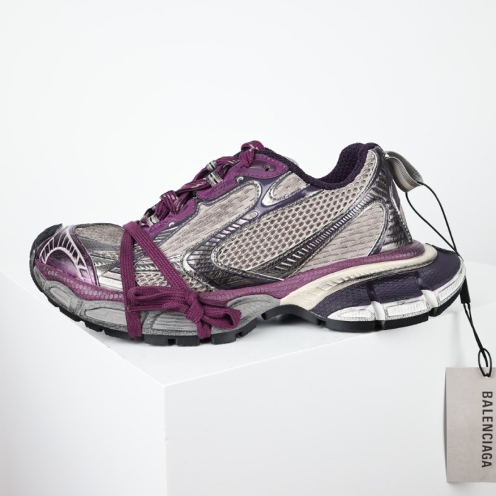 B@lenciag* 3XL Ski Sneaker Silver Purple