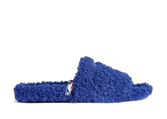Balenciag* Furry Open Mule NBA Blue White